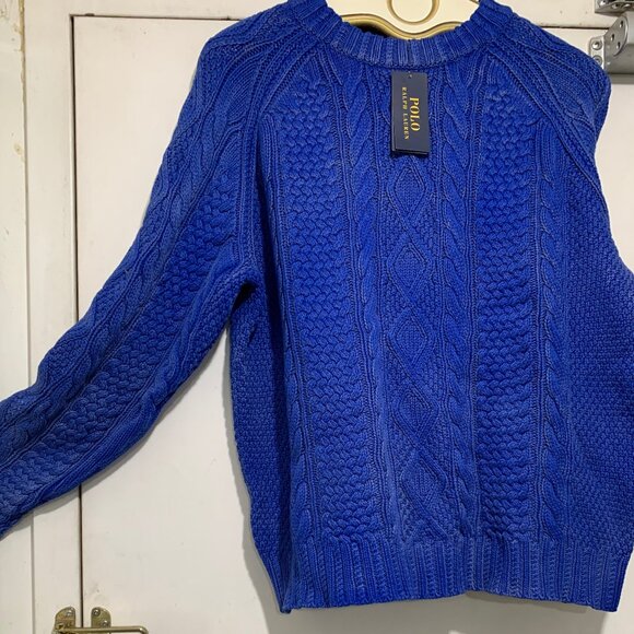 NEW POLO RALPH LAUREN CHUNKY KNITTED SWEATERS  SIZE XXL - Picture 14 of 15